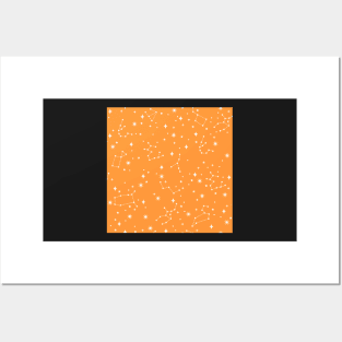 Orange Constellations Posters and Art